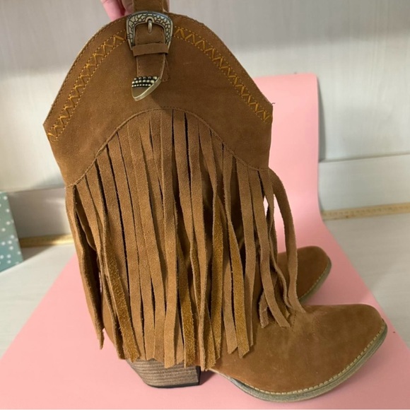 Ho down fringe cow girl boots - Picture 1 of 7
